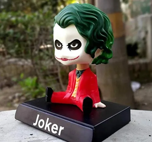 Joker (Red) Bobblehead With Mobile Holder For Cars |14.5 CM |