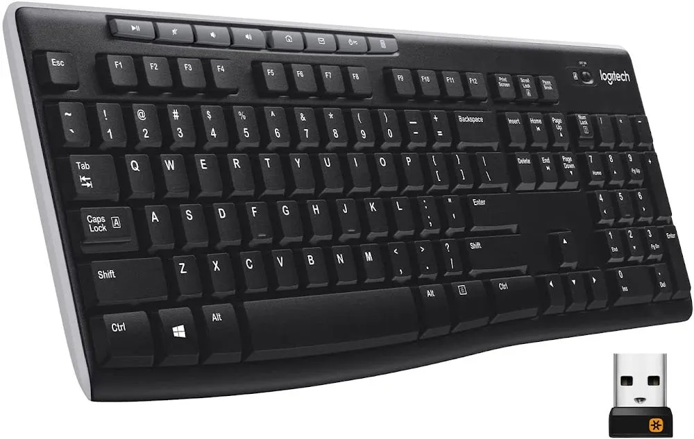 Logitech K270 Wireless Keyboard with Unifying Receiver