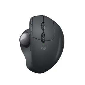 Logitech - MX ERGO Plus Wireless Trackball Mouse Micro-USB cable for recharging - Graphite