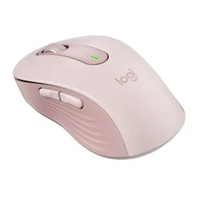 Logitech Signature M650 Mouse - Optical - Wireless - Bluetooth - Rose - USB - 4000 dpi - Scroll Wheel - 5 Button(s) - 5 Programmable Button(s) - Small/Medium Hand/Palm Size - Symmetrical