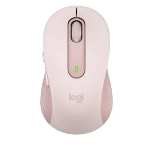 Logitech Signature M650 Mouse - Optical - Wireless - Bluetooth - Rose - USB - 4000 dpi - Scroll Wheel - 5 Button(s) - 5 Programmable Button(s) - Small/Medium Hand/Palm Size - Symmetrical