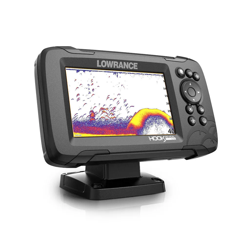 Lowrance Hook Reveal 5 Fish Finder Combo with Splitshot Transducer AUS/NZ Map