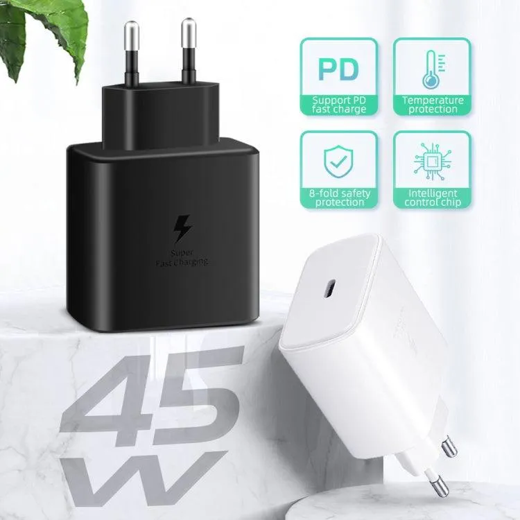 M135 45W Super Fast USB-C Charger with 5A Type-C Cable, EU Plug