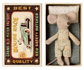 Maileg Little Brother Mouse in a Matchbox