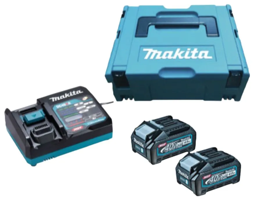 Makita MKP1G002 Makpac 40V Power Source Kit (4.0ah) (BL4040X2 DC40RA) | Model: M*191K01-6