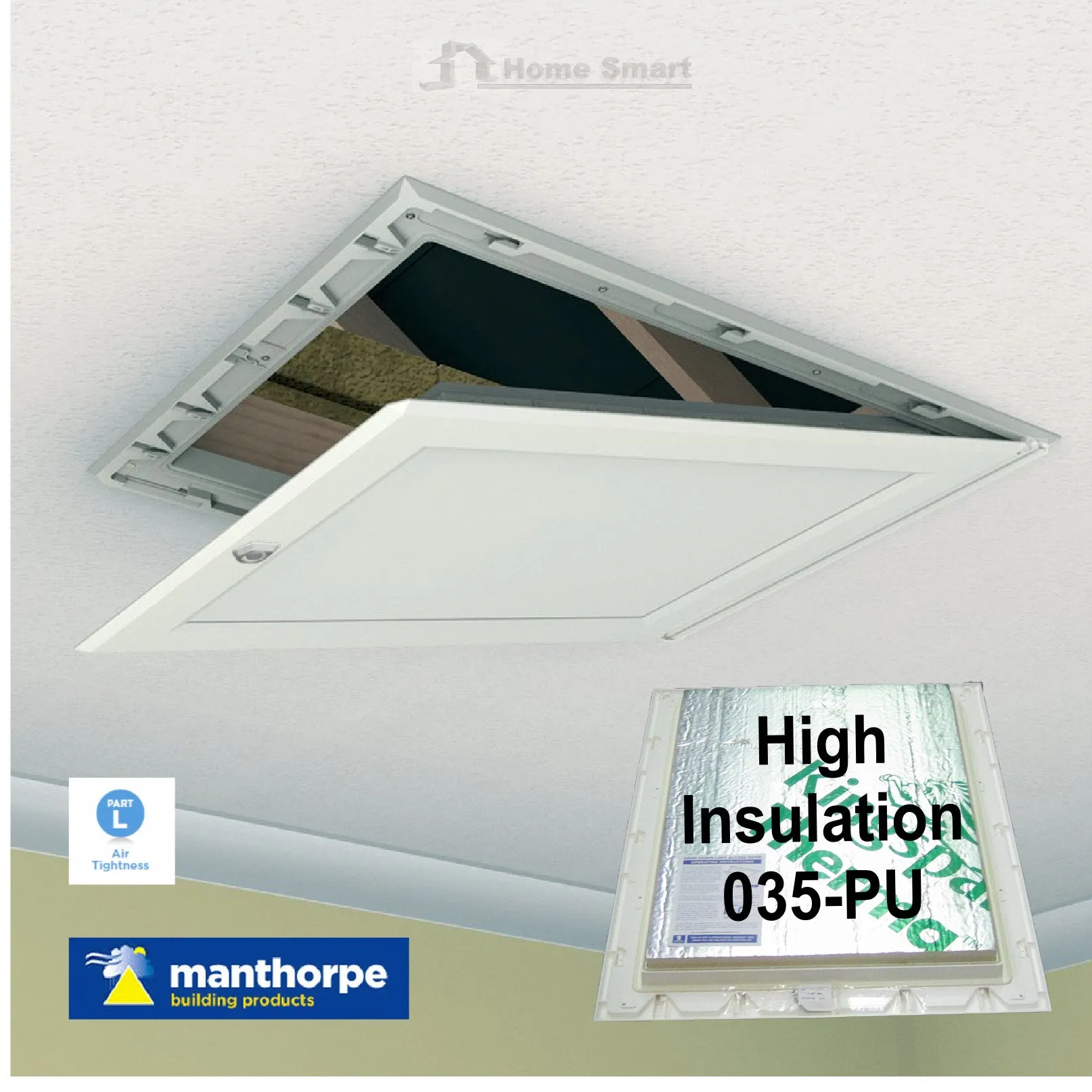 Manthorpe 035-PU High Insulated Loft Trap Door Hinged Hatch