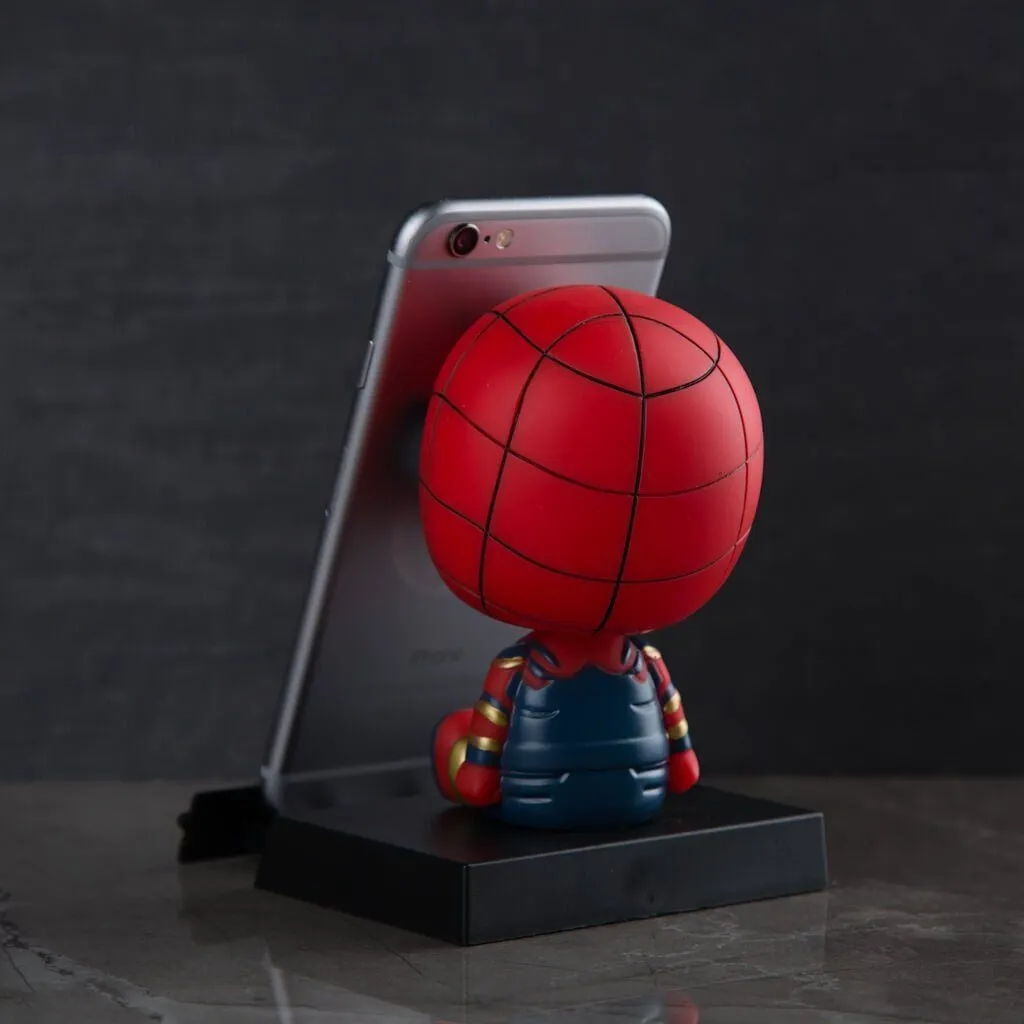 Marvel Spiderman Bobblehead With Mobile Holder For Cars | 13 CM |