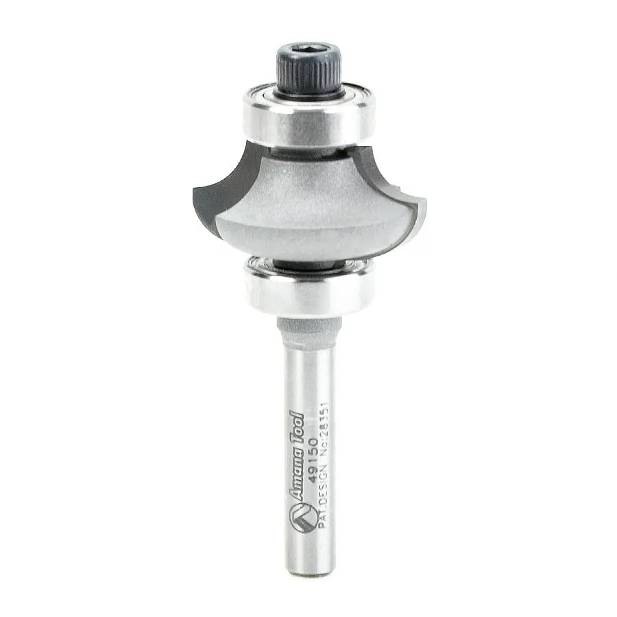 Matching Corner Round⁄Cove Router Bit | 1⁄4 Radius x 1 1⁄8 Dia x 17⁄32 x 1⁄4 Shank | 49150 | 738685491508