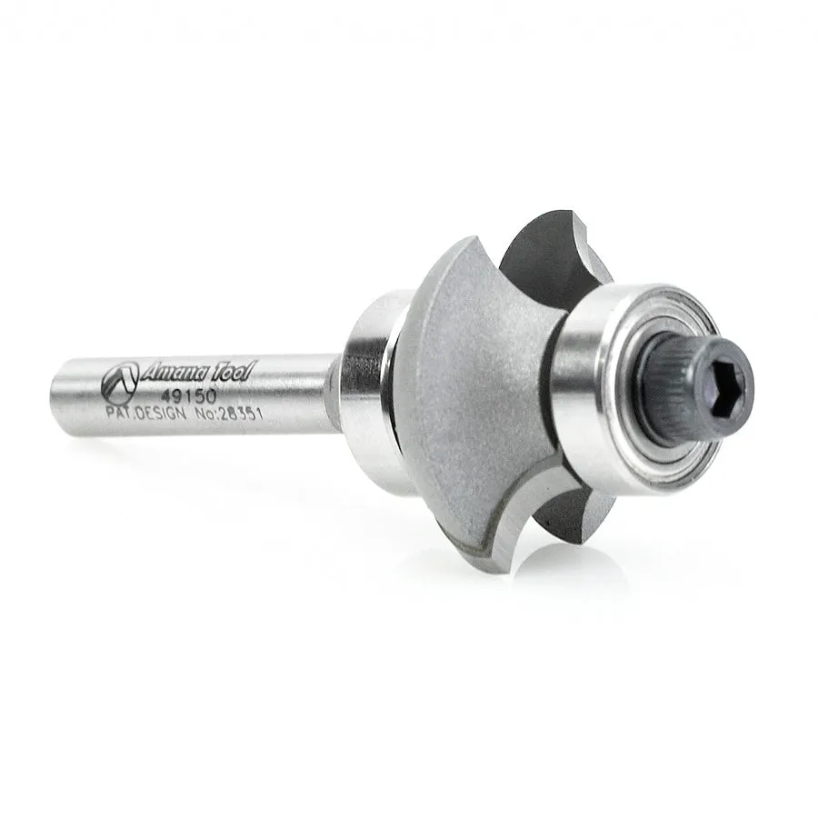 Matching Corner Round⁄Cove Router Bit | 1⁄4 Radius x 1 1⁄8 Dia x 17⁄32 x 1⁄4 Shank | 49150 | 738685491508