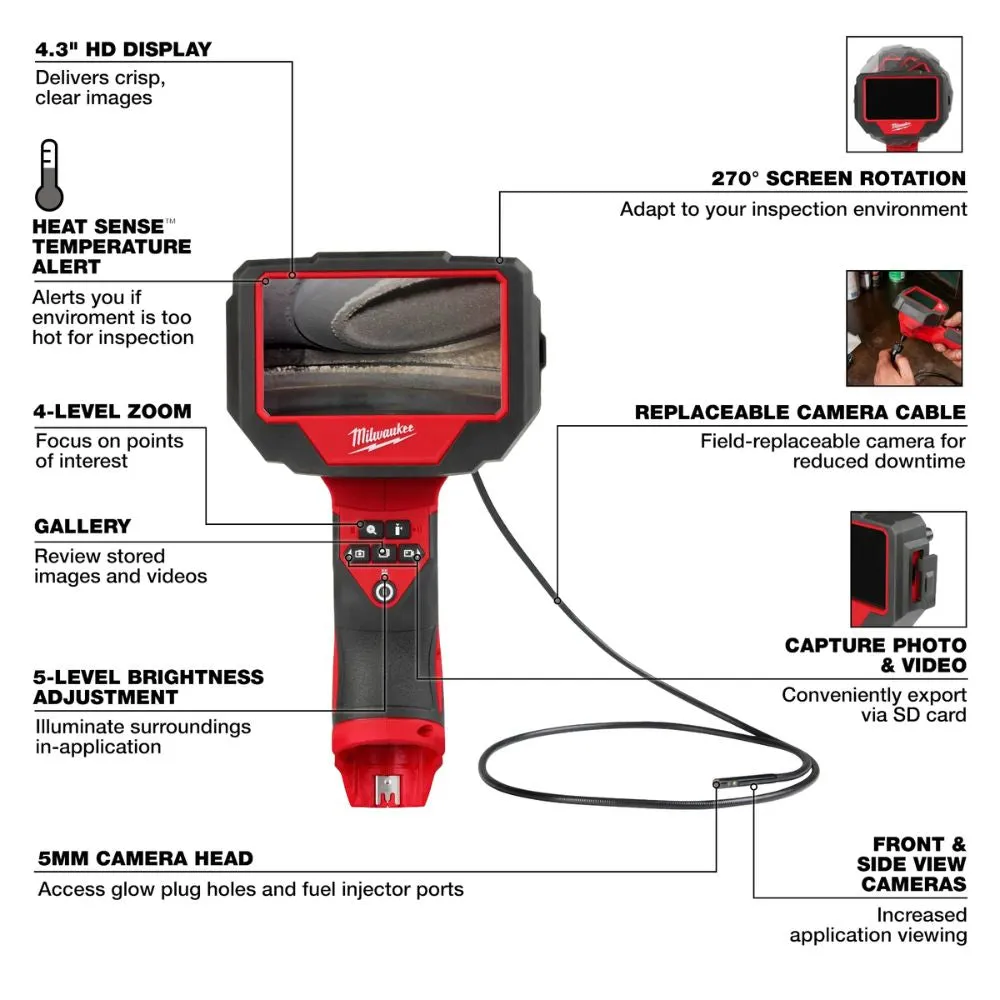 Milwaukee 3150-20 M12 Auto Technician Borescope