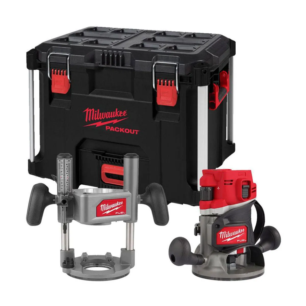 Milwaukee M18FR12KIT 18V Fuel Brushless 1/2" Router Cutter with 1 x 5.0Ah Battery Charger Case & 12 Piece Cutter set