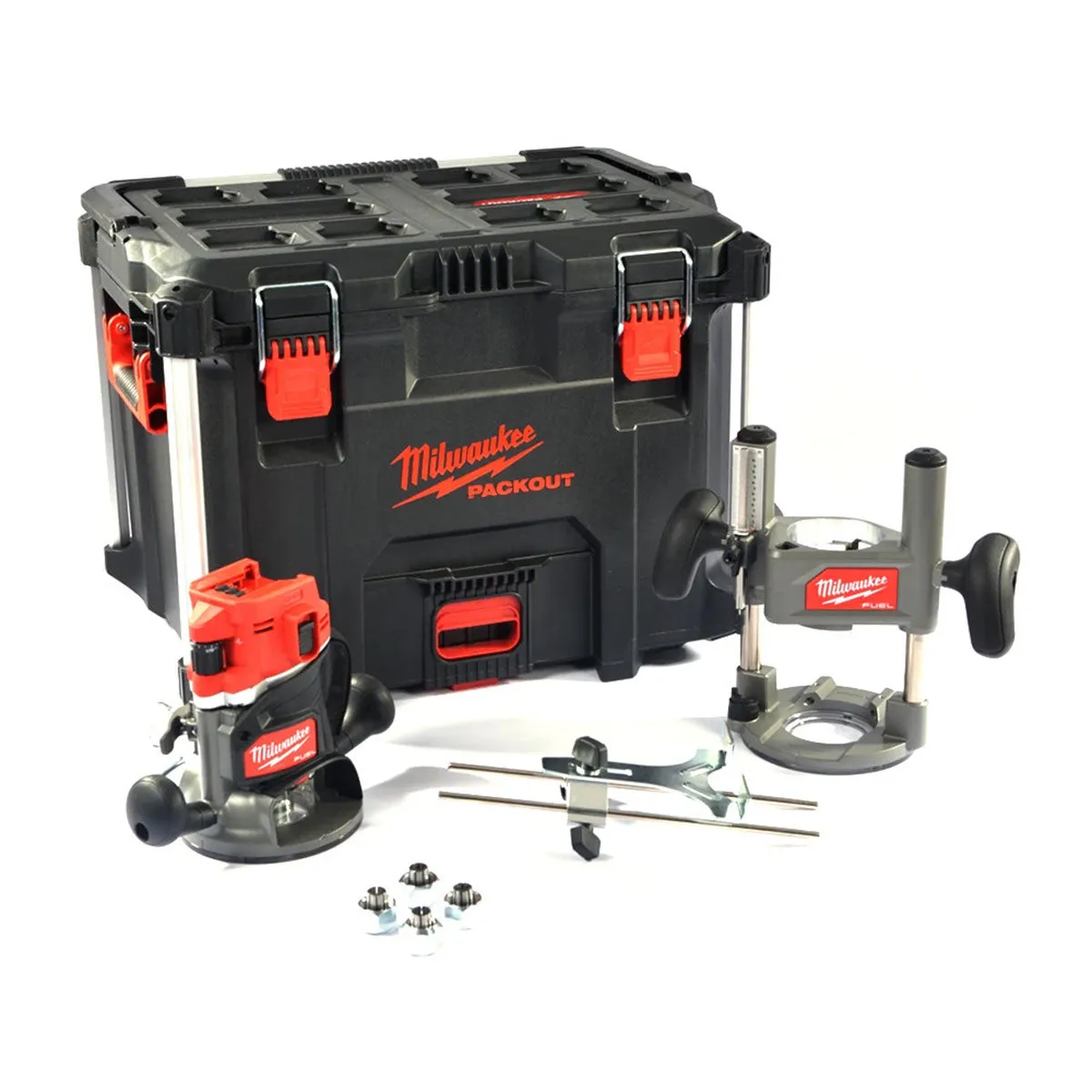 Milwaukee M18FR12KIT 18V Fuel Brushless 1/2" Router Cutter with 1 x 5.0Ah Battery Charger Case & 12 Piece Cutter set