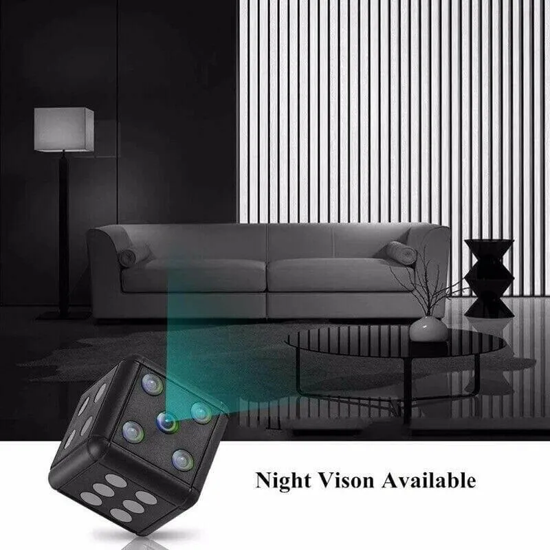 Mini Dice Camera Home Security Night Vision HD 1080P Motion Detection