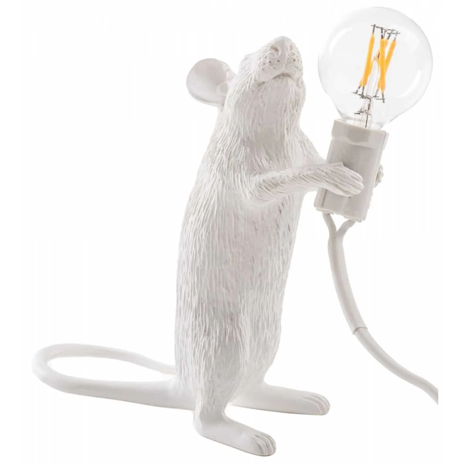 Mouse Lamp Standing White LED Seletti