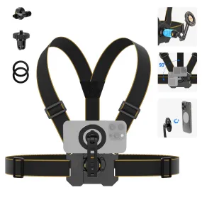 NEEWER GP18 Chest Mount Harness Compatible with Action Camera & Phone