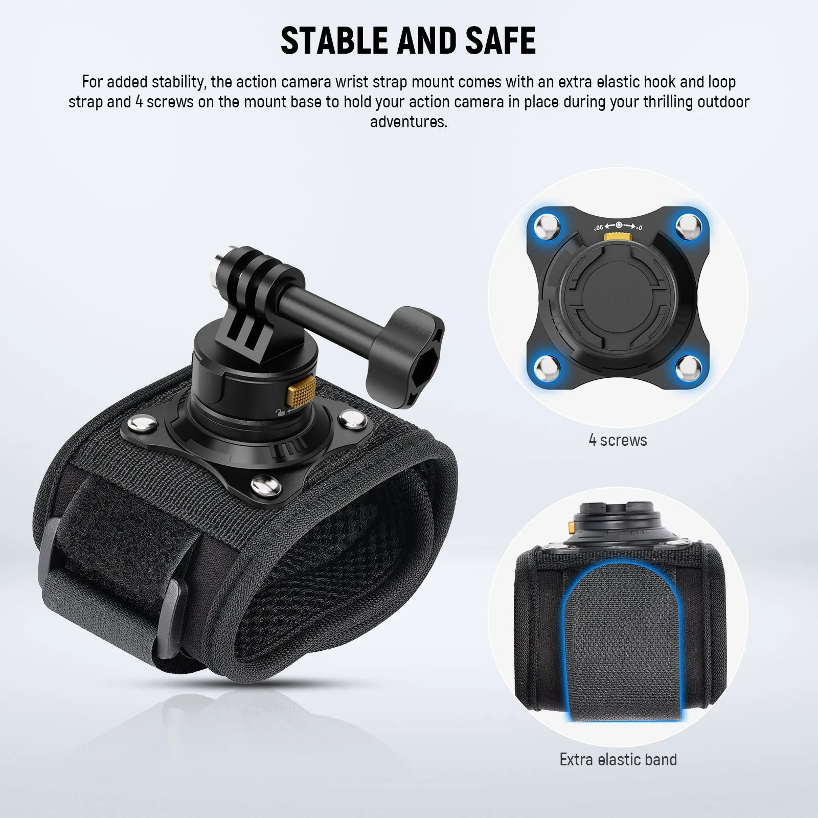 NEEWER GP21 Wrist Strap Mount for Action Camera