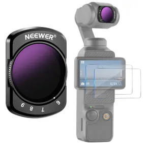 NEEWER Magnetic 6-9 Limited Stops Variable ND64-512 Filter for DJI Osmo Pocket 3