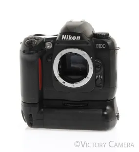 Nikon D100 6.1MP Digital SLR Camera w/ Battery Grip   2 Batteries