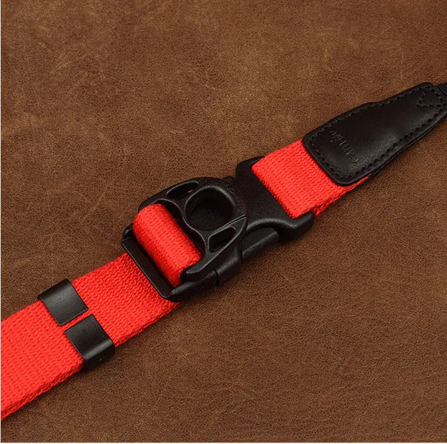 Ninja Multicolor Cotton DSLR Handmade Leather Camera Strap CS124