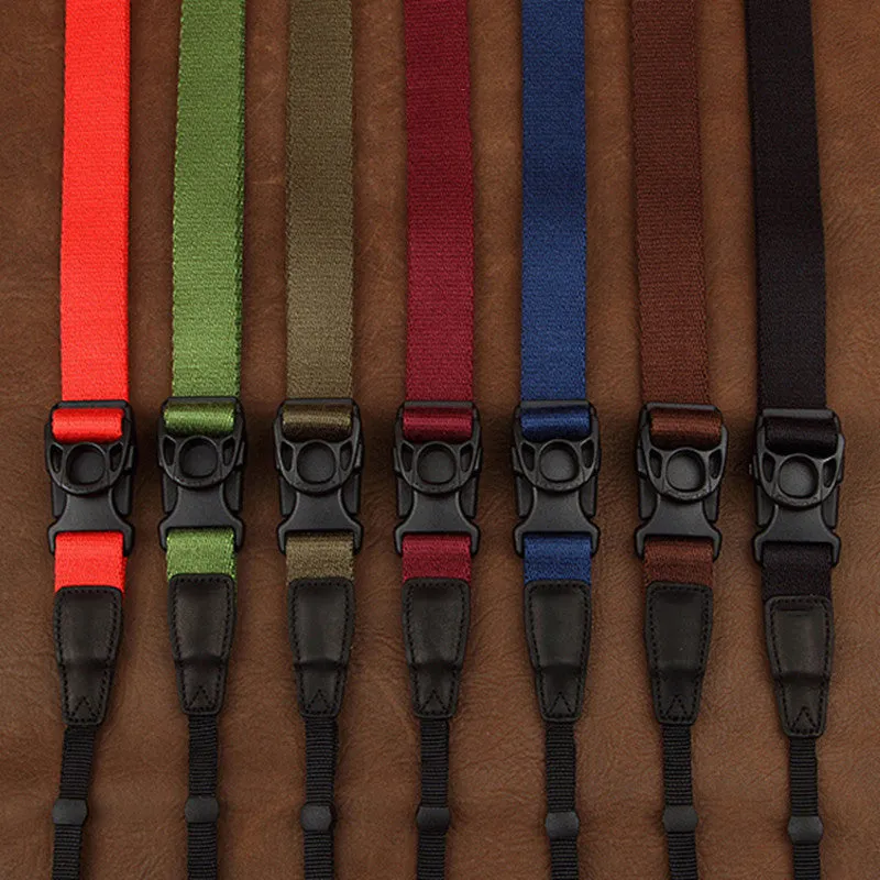 Ninja Multicolor Cotton DSLR Handmade Leather Camera Strap CS124