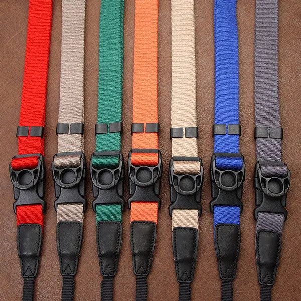 Ninja Multicolor Cotton DSLR Handmade Leather Camera Strap CS124