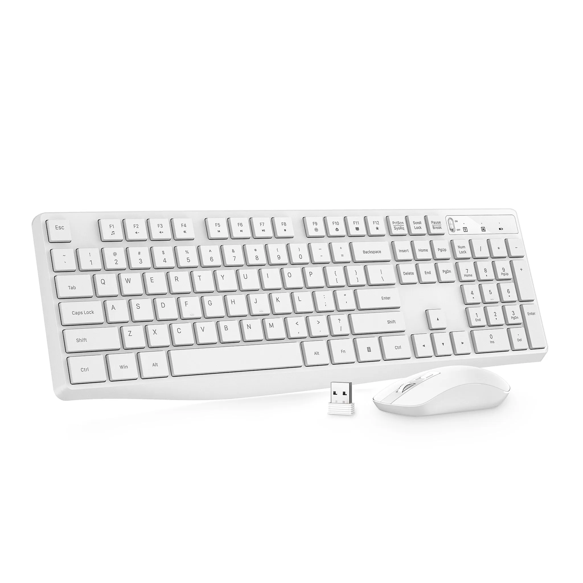 PC230 Wireless Keyboard Mouse Combo,USB, Auto-Sleep, Silent