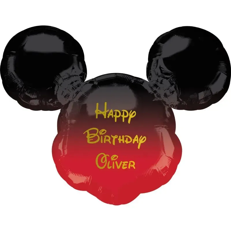 Personalised Mickey Mouse Ombre Balloon