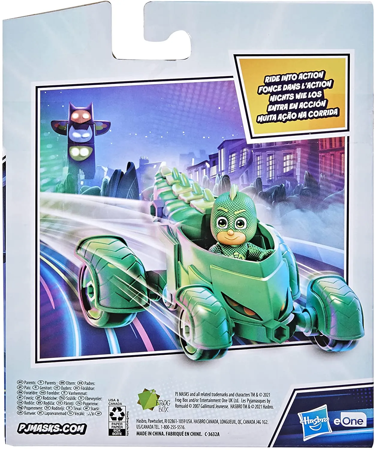 PJ Masks Gekko-Mobile Preschool Toy, Gekko Car with Gekko Action Figure for Kids Ages 3 and Up