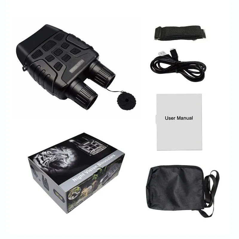 Portable Digital Night Vision Binocular with 720P Video in 2.3inch HD TFT Display 850nm Infrared