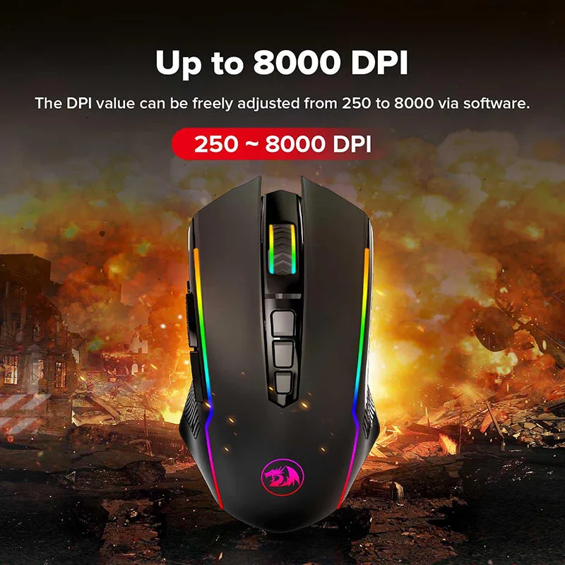 Redragon M910-KS RANGER LITE RGB Dual Modes Gaming Mouse