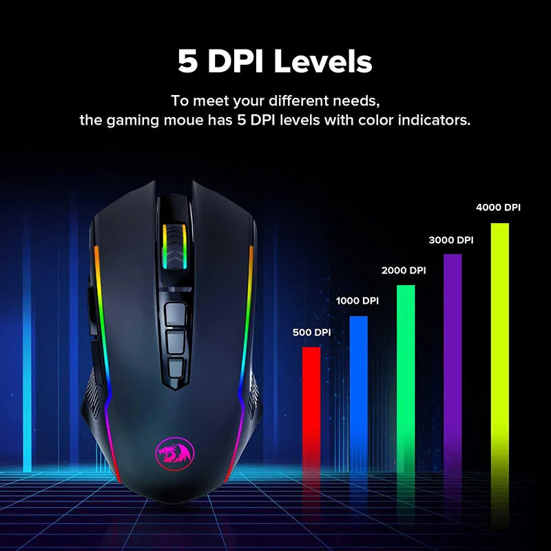 Redragon M910-KS RANGER LITE RGB Dual Modes Gaming Mouse