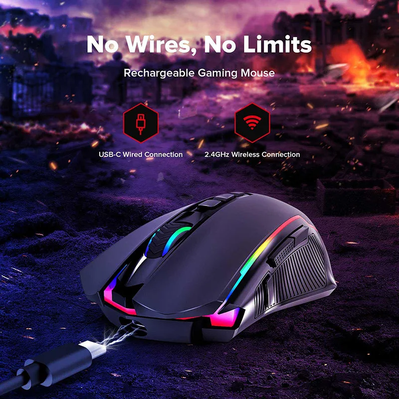 Redragon M910-KS RANGER LITE RGB Dual Modes Gaming Mouse