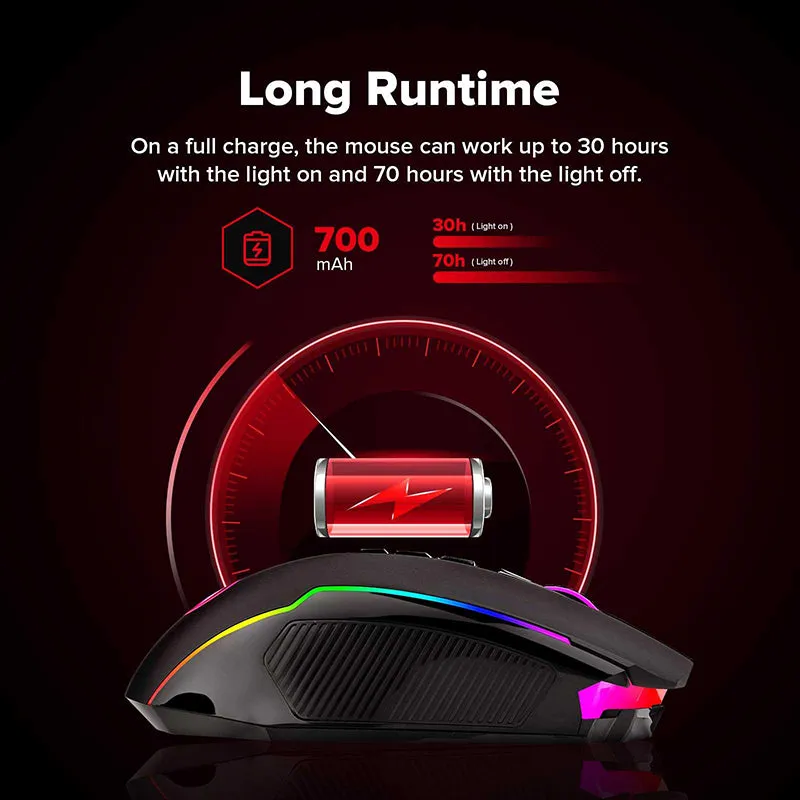 Redragon M910-KS RANGER LITE RGB Dual Modes Gaming Mouse