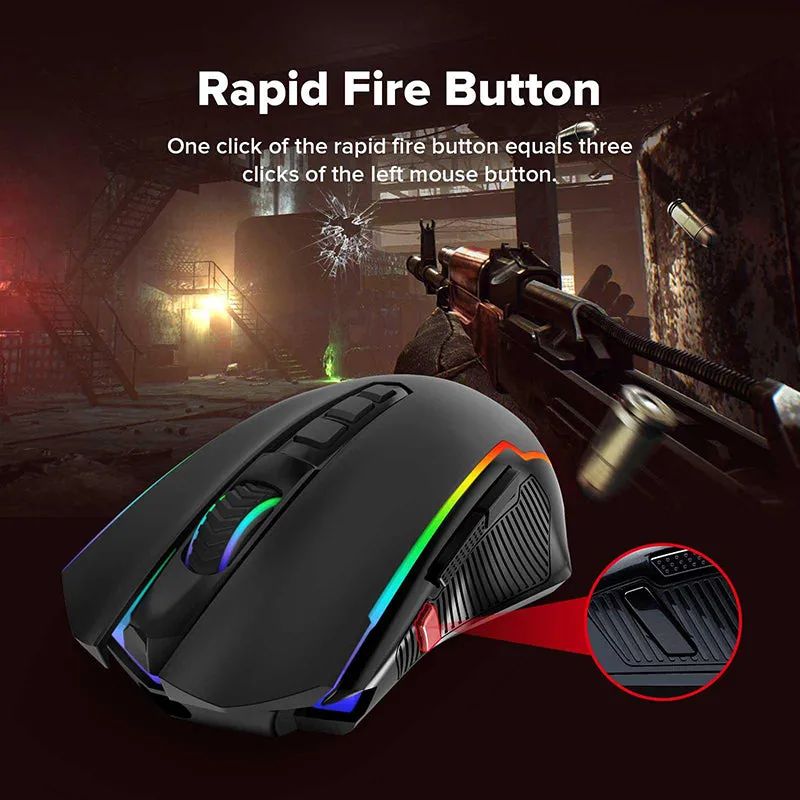 Redragon M910-KS RANGER LITE RGB Dual Modes Gaming Mouse