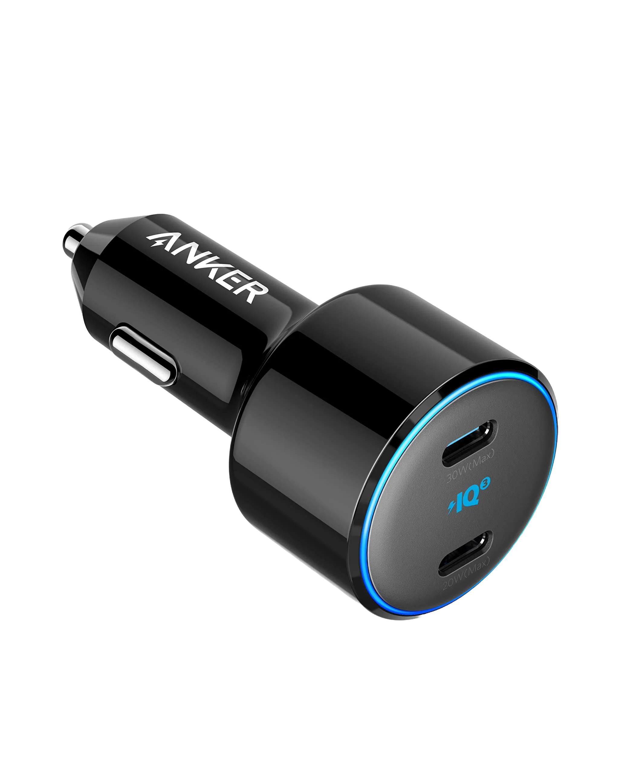 Refurbished Anker <b>PowerDrive  III</b> Duo USB-C Car Charger