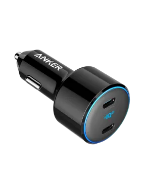 Refurbished Anker <b>PowerDrive  III</b> Duo USB-C Car Charger