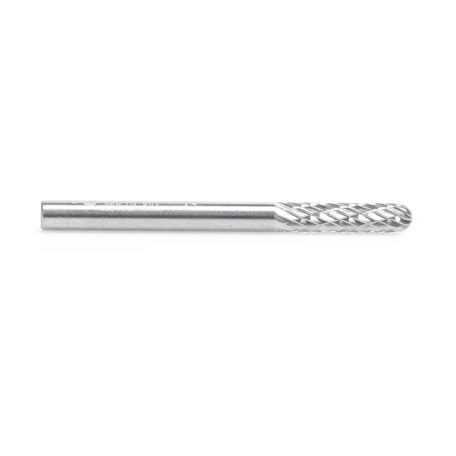 SC Burrs Radius Cylinder Double Cut Burr Bit | 1⁄8 Dia x 9⁄16 x 1⁄8 Shank | BURS-118 | 738685111888