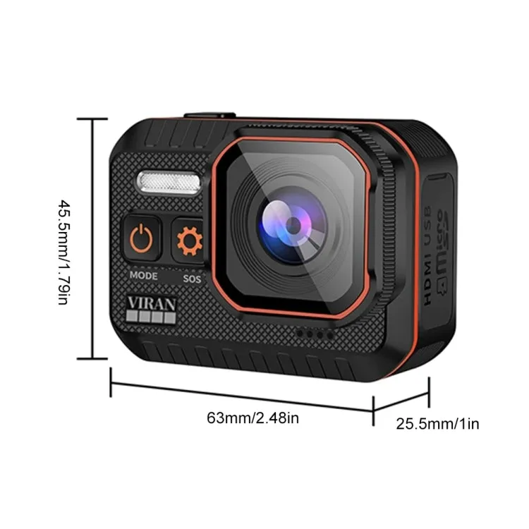 SC002 4K/60FPS IP68 Waterproof WiFi HD Mini Outdoor Sports Diving Camera, Color: Black 64G