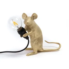 Seletti Mouse Lamp Mac Gold table lamp