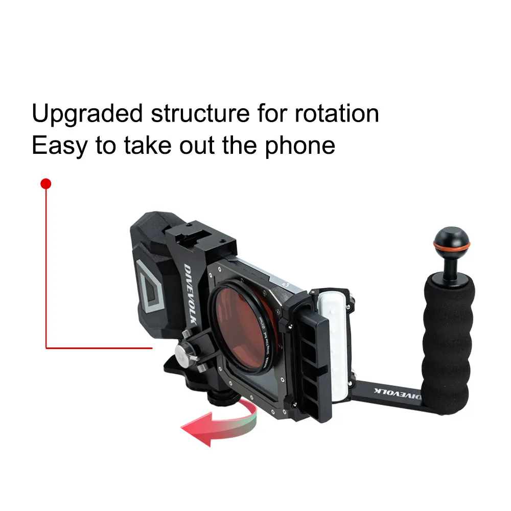 Single Handle Tray for SeaTouch 4 sereis underwater housing, compact camera housing, action camera, Gopro, DJI Action series, Insta360