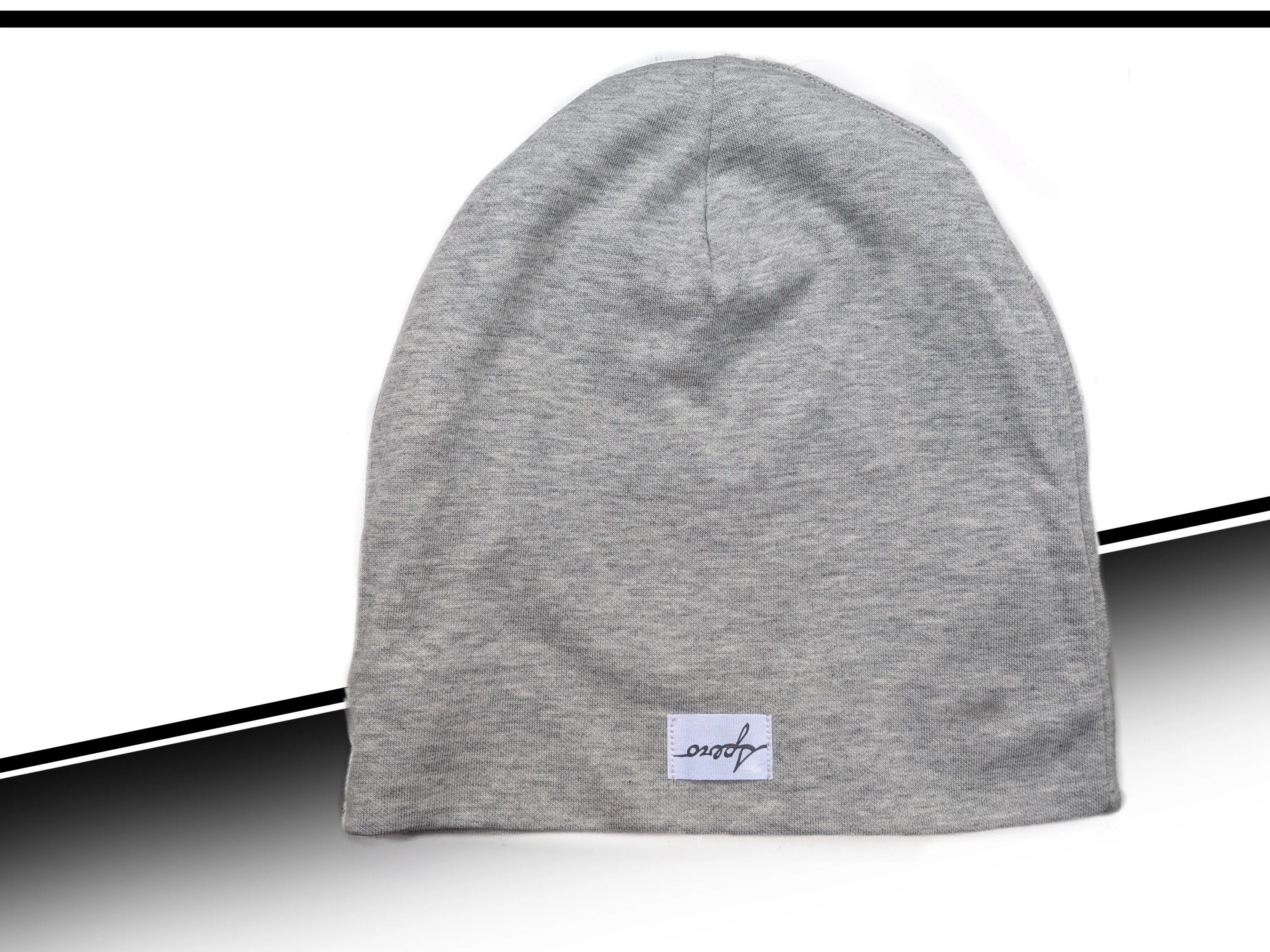 SPERO EMF Protective Skull Cap Beanie, Light Grey w/ Logo