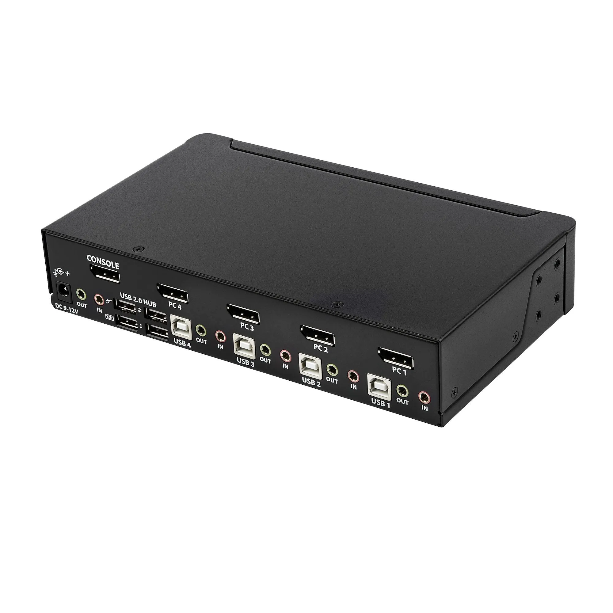 Startech.Com 4 Port Displayport Kvm Switch, 4K 60Hz, Single Display, Dual Port Uhd Dp 1.2 Usb Kvm Switch With Integrated