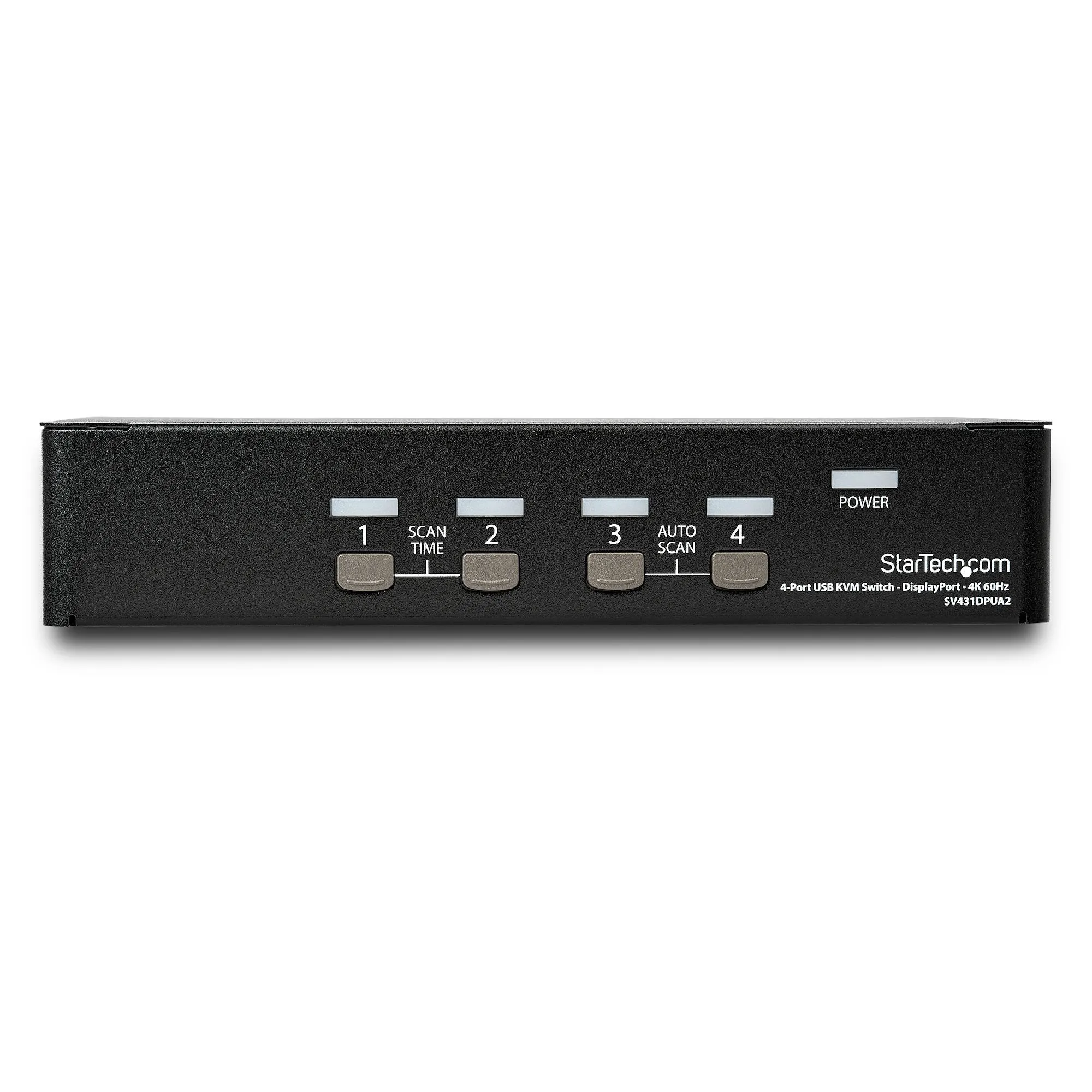 Startech.Com 4 Port Displayport Kvm Switch, 4K 60Hz, Single Display, Dual Port Uhd Dp 1.2 Usb Kvm Switch With Integrated