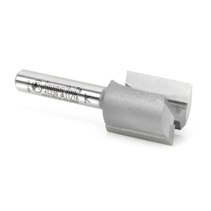 Straight Plunge Router Bit | 2 Flute | Various Dia x 3⁄4 x 1⁄4" Shank | 45229 | 738685852293