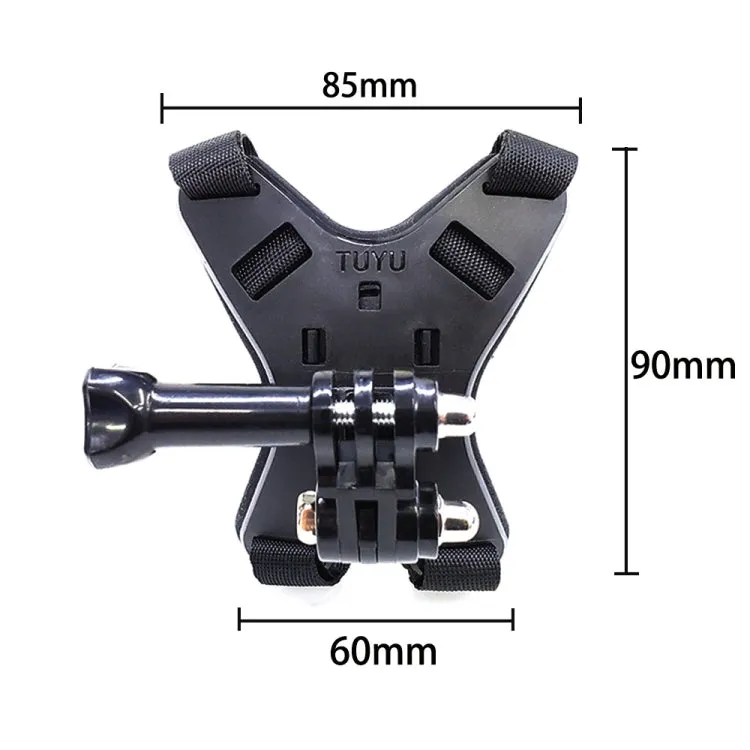 TUYU Motorcycle Helmet Chin Action Camera Mobile Phone Mounting Bracket Blue Bracket Mobile Phone Clip