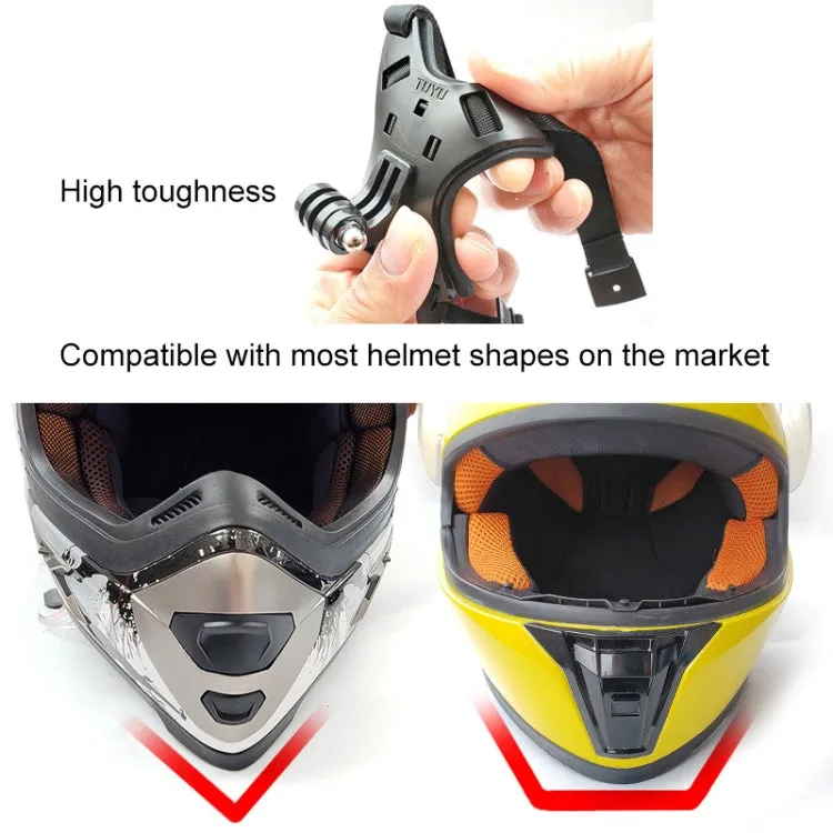 TUYU Motorcycle Helmet Chin Action Camera Mobile Phone Mounting Bracket Blue Bracket Mobile Phone Clip