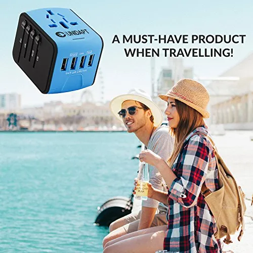 Unidapt Universal Travel Adapter, International Plug Adapter