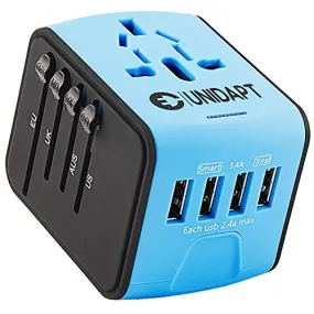 Unidapt Universal Travel Adapter, International Plug Adapter