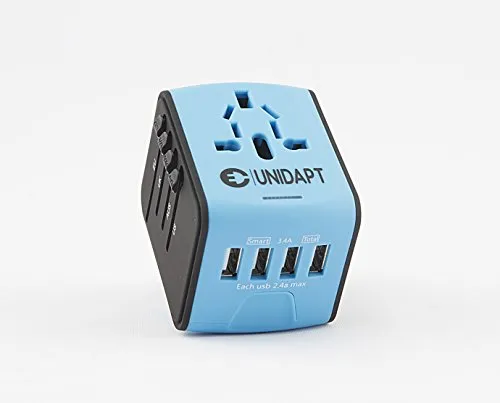 Unidapt Universal Travel Adapter, International Plug Adapter