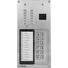 Viking K-1270 12 Button Apartment Entry Phone With Proximity Reader